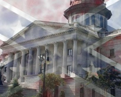 The Confederate flag will no longer wave on South Carolina statehouse grounds. Illustration: Statehouse image from sc.gov. 